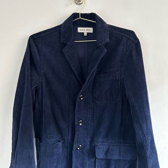 Alex Mill Navy Blue Boyish Corduroy Blazer Jacket Size XS Huckberry - Picture 6 of 15
